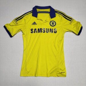 Adidas Chelsea FC  11/14 Yellow Away Football Soccer Jersey Men's Size Small